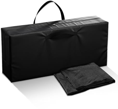 SHOGAZI Aufbewahrungstasche XXXL für Auflagen aus reißfestem Oxford Gewebe, Wasserfest, Schwerlasten bis 80kg, Transporttasche für Klappmatratzen Größen - 130/140/150×190/200×12 cm, Größe: 151x37x68cm