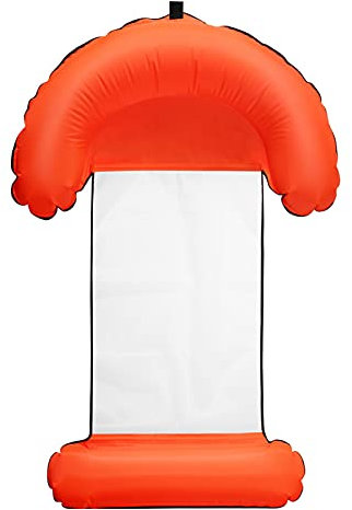 ZXQZ Wasserhängematte, Halbrunde Aufblasbare Poolliege Float Hängematte Air Lightweight Floating Chair Bett Floß Liege, Tragbare Pool-Strandmatte für Kinder Erwachsene (Color : Red, Size : Pack of 2)