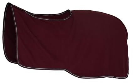 Horze Kiel Fleece Ausreitdecke, Rot, 145