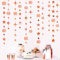 pinkblume Rose Gold 60th Birthday Decorations Number 60 Circle Dot Star Garland Metallic Hanging Streamer Bunting Banner Backdrop 60 Year Old Happy Birthday 60th Anniversary Sixty Party Supplies