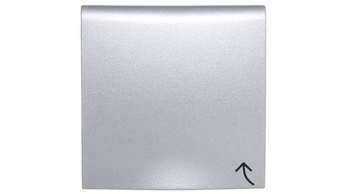 B.Quadratisch/B.7 Frontplatte Steckdose w/u mit Abdeckung Aluminium 3965898994 Hager Polo 4011334460091
