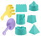 Toyvian Teiliges Strand-Sandspielzeug-Set Sand Burg Gebäude Kit Plastikschaufeln Rechen Farbenfrohe Sommer Sandkastenwerkzeuge Mädchenjungen Strandspielzeug für Kinder Spiel Am Strand Und Sandkasten