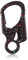 Ahiller Carabiner Clip, Double Anti-Misopening Locking Design, 3 Inch Alloy Caribena Hook, Keychain for Outdoor Camping, Hiking, Fishing, Key Ring Clip (Black Orange Green-1P)