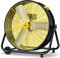 VAGKRI 24 Inch Industrial Drum Fan, 320W High Velocity Floor Fan, 3 Speed Heavy Duty Metal Air Circulator, 360° Tilt with Casters Handle ETL Standard for Patios, Warehouse, Commercial, Basement
