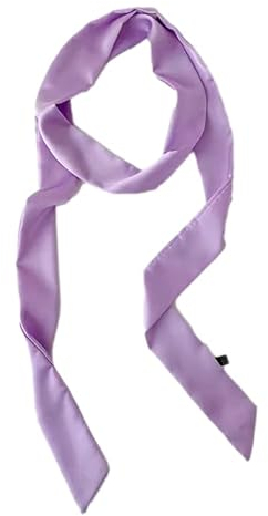 Damen Satin Gürtel 5cm x 195cm Band Imitated Silk Lange Schal Kleid Bund Hut Zubehör (Light Purple)