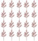 20 pcs Klein Weihnachten Picks Glitzer 30cm mit biegbare Stiele, Weihnachten deko Glitzer, Weihnachten Blätter, Glitter Weihnachtsbaum Blätter Ornament Rosé für Weihnachtsbaum Neujahr Ornamente