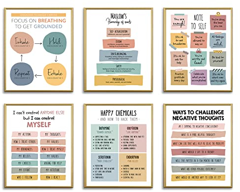 Poster für psychische Gesundheit, für Klassenzimmer, Grundschule, Beraterbedarf, Dekoration, Therapeuten, Therapeuten, Bürodekoration, ein Muss für Beratungsbüro, Wachstumsmindset, inspirierende