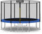 Baunsal® Trampolin Outdoor Ø 335 cm (EXD) blau als Komplettset mit Federabdeckung, Sprungmatte, Netz und Leiter - Gartentrampolin Spielzeug für Kinder