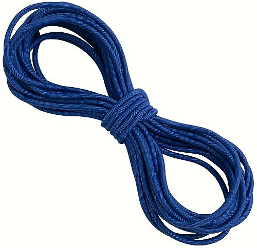 AERZETIX - C67780 - Cordon élastique rond 5 mètres - diamètre 2.5 mm - couleur bleu