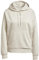 adidas Donna Essentials Linear Fleece Hoodie, Wonder Alumina/White, S