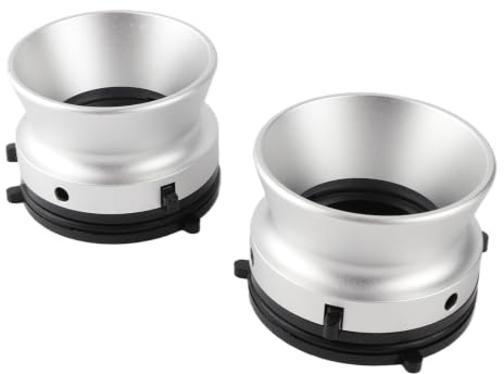 Yunir Adaptateurs de Moyeu NAB, 1 Paire D'ouvreur Professionnel en Alliage D'aluminium Poli de Bobine à Bobine de 10 Pouces, pour Studer, pour Akai, pour (SILVER)