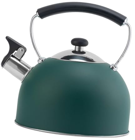 FytStycale Tetera con silbido para estufa, tetera de 3L, tetera con silbato para acampar