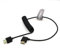 SZRMCC 8k 2.1 HDMI to HDMI Right Angle Ultra High Speed Coiled Braided Cable for Z Cam E2 Sony FX6 FX9 Canon EOS C70 C300 Portkeys BM5 Atomos Ninjav V Shogun Monitor