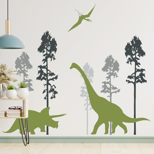 astylishome Wandtattoo Waldtiere Bordüre Grün Wandsticker Schmetterlinge Wandaufkleber Wohnzimmer Schlafzimmer Kinderzimmer Babyzimmer Flur Wanddeko 1501