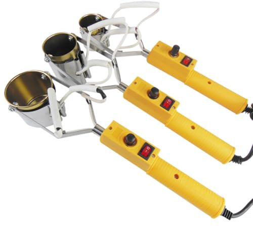 Pot de fusion de plomb portatif, four à souder électrique portable 150/250/300 W, creusets pour faire fondre les têtes de coulée de métal, soudure à l'étain, creusets de profondeur 55/65/80 mm 3