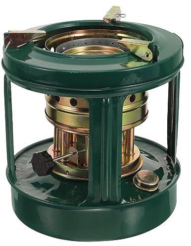 BomDog Quemador de Parafina Estufa de Queroseno Vintaestufa de Aceite de Queroseno Estufa de Parafina Quemador de Queroseno con Botón Estufa Portátil de Exterior Equipo de Metal de Interior