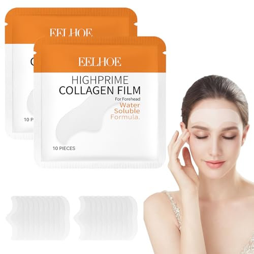 Thoquene 20 Stück Zornesfalte Pflaster Anti Falten, Microneedling Facial Patches