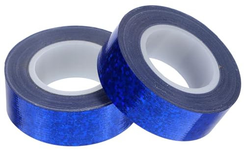 Operitacx Glitzerndes Klebeband mit Hoher Viskosität 2 Rollen Stark Zugfest Geeignet für Metall Stoff Leder