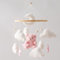 Mamimami Home Babybett Mobile Bär Kinderzimmer Mobile Teddy Samt Mobile Kinderzimmer Dekoration für Kleinkind Schlafzimmer Hängende Baby Mobile Neugeborenes Baby Geschenk（Rosa Bär）