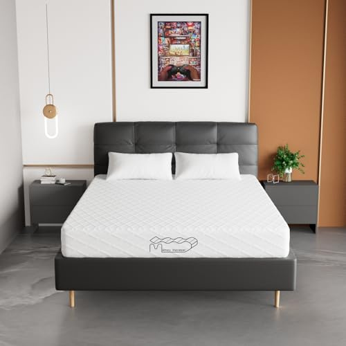 Memory Matratzen Matratze 160x200cm 20cm Hoch, Kaltschaummatratze, Härtegrad H2&H3, 7-Zonen-Unterstützung mit Schneller Rückfederung, Doppelmatratze für den Heimgebrauch (160x200x20cm)