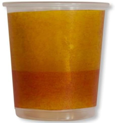 EX.TRA. Gobelets en Plastique Bicolore Jaune - Orange 250 cc 8 Pièces
