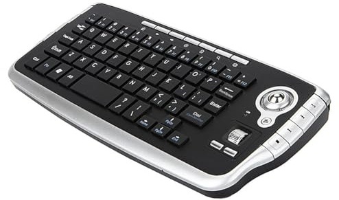 Joselin Trackball-Tastatur Scroll-Rad Mini-USB-Tastatur -In-Eins-Maus- und Tastatur-Set