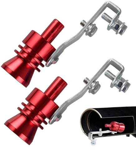 EIYVUAL Turbo sound-simulator-pfeife, 2 Stück Auspuff Sound Booster, Sound Booster, Soundgenerator Auto, Motorsport Tuning Zubehör, Für Automobile Auf Alle Modelle