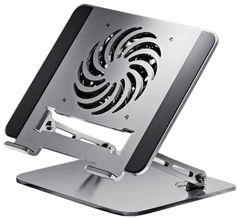 Wisylizv Support pour ordinateur portable de bureau - Support pliable en métal pour ordinateur portable - Pour tablette, ordinateur portable, imprimante, canapé, table, lit, voyage, bureau