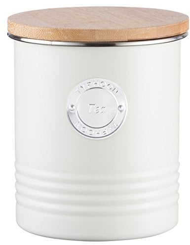Typhoon Living Tea Canister, Steel, Beige, 11 x 11 x 15.5 cm, 1400.974