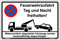 Schilderio Hinweisschild Feuerwehrzufahrt Tag und Nacht freihalten Schild 450x300mm Halteverbot stabile Aluminiumverbundplatte 3mm stark inkl. 4 Eckbohrungen