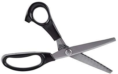 Stoff Spitze Dreieck Schere, Comfort Grips Professionelle Schneiderei Zackenscheren Handwerk Cut Schere Nähen Schere, Professionelle Hand Schneiderei(7mm)