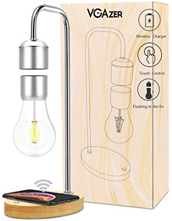 VGAzer Magnetic Frei schwebende drahtlose LED Glühbirne für Schreibtischlampe, Zimmer oder Büro Dekor, einzigartige Geschenke