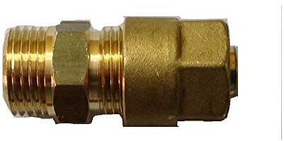 RACCORDO MULTISTRATO GF ALUPEX MASCHIO 16X1/2 1/2X16 M NIPLES OTTONE