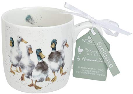 Wrendale Designs Taza de porcelana fina de cuackers
