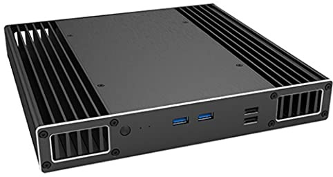 Akasa Plato PX, PC Low Profile lüfterloses Gehäuse für Intel 8th Gen NUC (Provo Canyon), 100% Aluminium-Kühlkörper CPU-Kühlung, Unterstützt 2,5 SSD HDD und VESA-Montage, A-NUC51-M1B