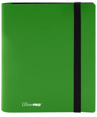 Ultra PRO Eclipse 4-Pocket PRO-Binder – Lime Green – Kartenalbum für 160 Karten – seitliches Einschubsystem – säurefrei & archivfest – elastischer Verschluss – ideal für Sammelkarten & TCG-Spielkarten