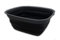 SAMMART 9,45L (2,5 Gallons) Collapsible Tub - Foldable Dish Tub - Portable Washing Basin - Space Saving Plastic Washtub (Grey/Black, Mittel)