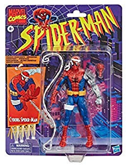 Hasbro Marvel Legends Series 15-cm Collectible Cyborg Spider-Man Action Figure Toy Vintage Collection, Comic-Inspired