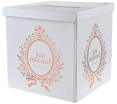 Tirelire Mariage Just Married, Rose Gold