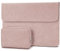 TECOOL 13-13.3 Pouces Housse Ordinateur Portable,Sacoche PC Portable Cuir Pochette pour 2012-2020 2024 MacBook Air/Pro 13 M3 M2 M1,2021 2023 Mac Pro 14 M3 M2 M1,MateBook D14,Surface Laptop 5-1,Rose