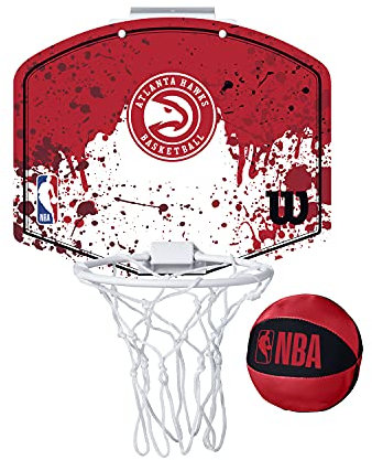 Wilson Mini NBATeam Basketball Hoop, Atlanta Hawks