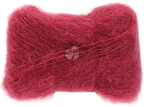 LANA GROSSA Setasuri | Feines Lace-Garn aus Suri-Alpakafasern mit Seide | Handstrickgarn aus 69% Alpaka (Suri) & 31% Seide | 25g Wolle zum Stricken & Häkeln | 212m Garn FB10