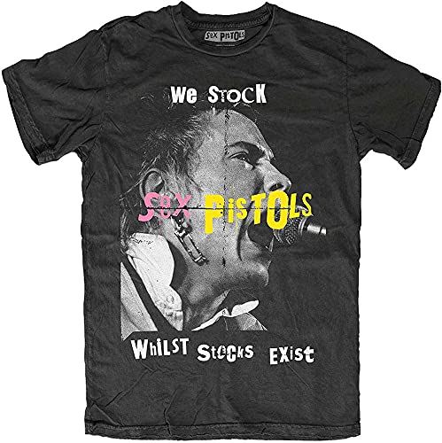 The Sex Pistols T Shirt We Stock Band Logo Nue offiziell Herren Schwarz