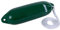 AWN Bootsfender, Langefender mit Leine, mit 1,5 m Fenderleine, hochwertiges Messingventil, robuster Schutz, Fender für Boote, Ø 20x63 cm, Grün
