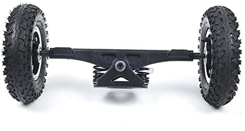 Offroad Elektro 8 Zoll LKW Räder Combo Skateboard Truck Mountain Longboard Räder mit Antriebsachse (Schwarz)
