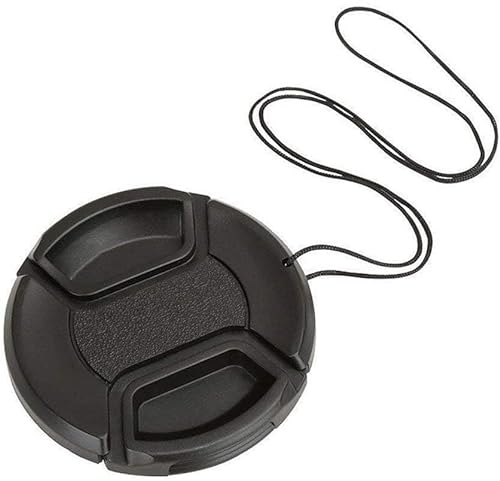 Universal-Objektivdeckel mit Schnappverschluss 62 mm Lens Cap für Canon, Nikon, Sony, Pentax, Olympus, Fuji Kamera mit Schnur (1 * 62 mm)