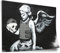 Printistico Poster aus Baumwolle Banksy - Engel mit Totenkopf Death Angel Street Art Graffiti Kunstdruck ohne Rahmen, Wandbild - A4, A3, A2, A1, A0, XXL - Wohnzimmer, Schlafzimmer, Küche, Deko