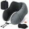 SOMLAW Nackenkissen Flugzeug - Reisekissen Memory Foam - Nackenhörnchen Erwachsene - mit 3D-Schlafmaske und Ohrstöpsel - Ideal für Flugzeugstuhl, Auto, Zuhause, Büro, Schlafkissen