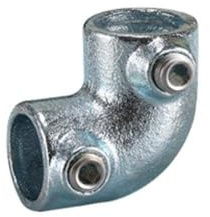 1pcs DN40（ID 50mm） Elbows Tube Connectors Joint of Galvanized malleable Steel Pipe Fittings, Used for guardrail Installation Handrail System