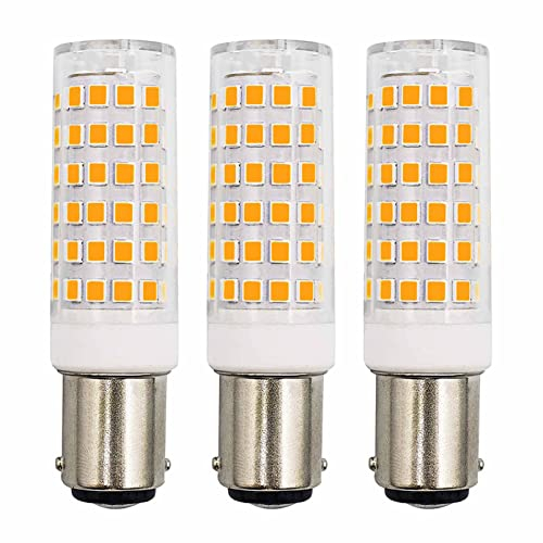 TRIJZHOU B15d LED Lampe Ersetzt 60W Warmweiß 6W 620Lumen 3000K Doppelkontakt, AC 220-240V Schlafzimmer Wandleuchte Wohnzimmer Kronleuchter Appliance Leuchtmitteln 3er Pack